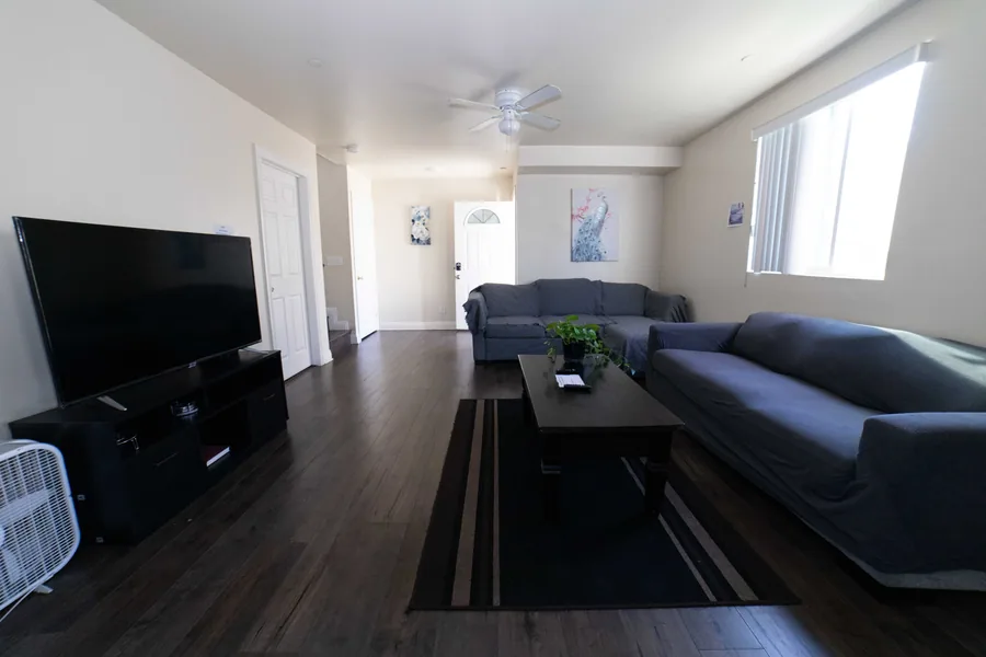 Upstairs common room with a television