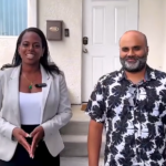 Saqib, one of the founders of Wellness Housing, outside one of their shared living homes in South Los Angeles.